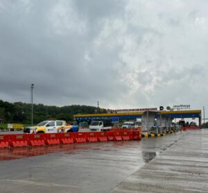 Proteksi Lereng dengan Penguatan Geotextile di Gerbang Tol Kalikangkung