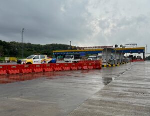 Proteksi Lereng dengan Penguatan Geotextile di Gerbang Tol Kalikangkung